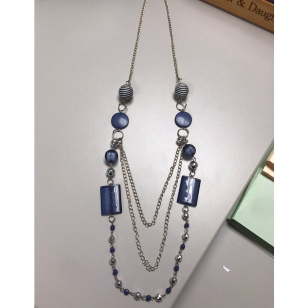 Blue necklace